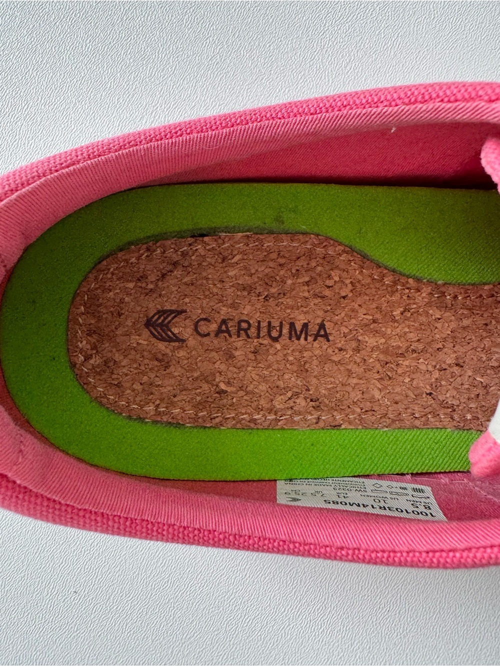 Cariuma OCA Low Pink Lemonade Canvas Sneaker | 10 - Picture 7 of 11